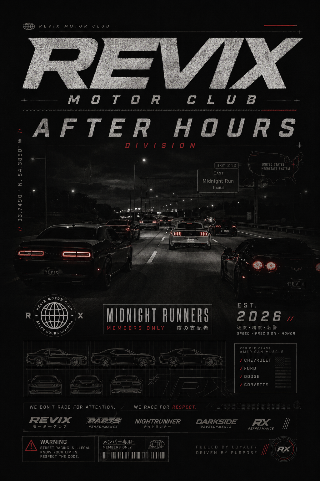 NIGHT RUNNERS (AFTER HOURS) t-shirt