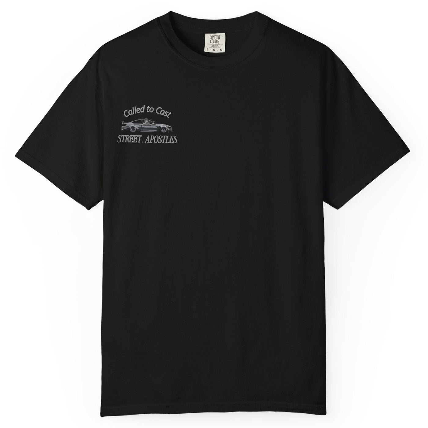 Street Apostles Tee — 'Revix' Cherub Graphic Garment-Dyed T-Shirt